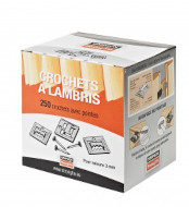 Clips lambris avec clous n°3 boîte de 250