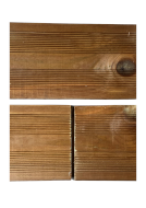 Caillebotis pin 2 striés/1 plat classe 4 marron - 27X145